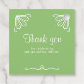 Tuberose gepersonaliseerde bruiloft gunst Labels (Achterkant)