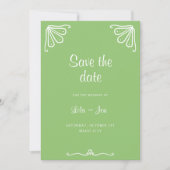 Tuberose gepersonaliseerde bruiloft Save the Date  (Voorkant)