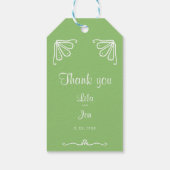 Tuberose gepersonaliseerde huwelijkscadeau Labels Cadeaulabel (Achterkant)