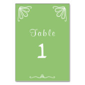 Tuberose Gepersonaliseerde Trouwtafel Nummer Kaart (Achterkant)