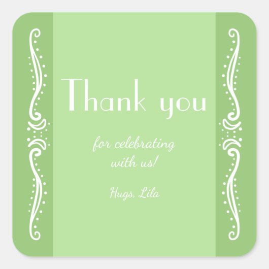 Tuberose laat gepersonaliseerde partij Stickers (Voorkant)