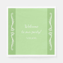 Tuberose laat gepersonaliseerde partypapier noppen