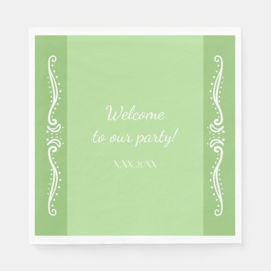 Tuberose laat gepersonaliseerde partypapier noppen servet (Voorkant)