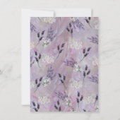 Tuberose & Lavendelbloesem Kaart (Achterkant)