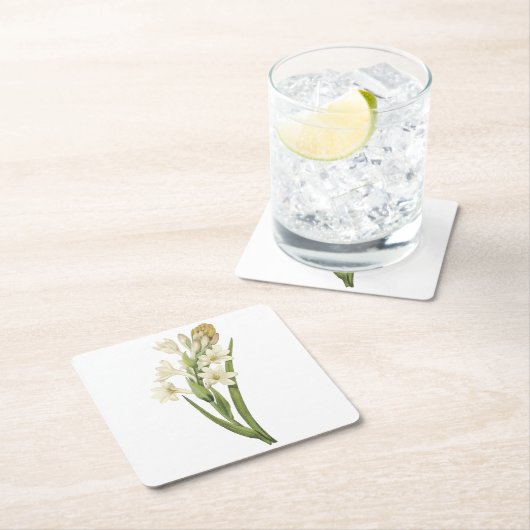 tuberose (Tuberosa sp.) van Redouté Kartonnen Onderzetters (Insitu)