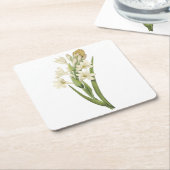 tuberose (Tuberosa sp.) van Redouté Kartonnen Onderzetters (Schuin)