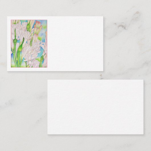 Tuberose Visitekaartje (Voorkant / Achterkant)