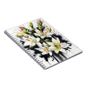 Tuberose - Watercolor bloemen Notitieboek (Rechterzijde)