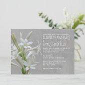 Tuberose Wedding Invitations Kaart (Staand voorkant)