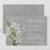 Tuberose Wedding Invitations Kaart (Voorkant / Achterkant)