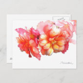 Tuberous Begonia nr. 1 Briefkaart (Voorkant / Achterkant)