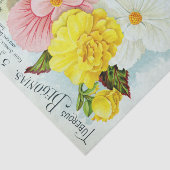  Tuberous Begonias Floral Tissue Paper Tissuepapier (Detail)