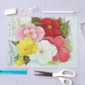  Tuberous Begonias Floral Tissue Paper Tissuepapier (Craft)