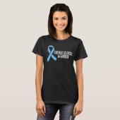 Tuberous Sclerosis Awareness Blue Ribbon TSC T-shirt (Voorkant volledig)