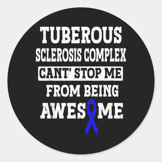 Tuberous Sclerosis Complex Tsc Bewustzijn Schattig Ronde Sticker (Voorkant)
