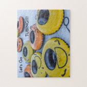 Tubes voor sneeuwknollen - Wintersport Legpuzzel (Verticaal)