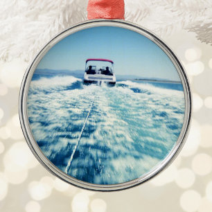 Tubing Achter Snelheid Boot Metalen Ornament