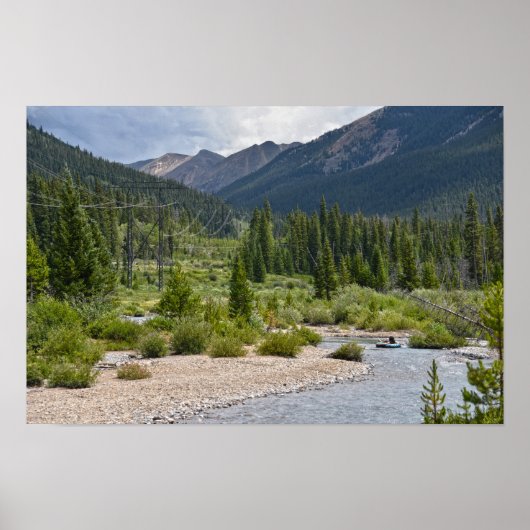 Tubing in de Snake River, Colorado Poster (Voorkant)