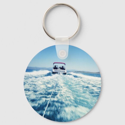 Tubing op Pyramid Lake Sleutelhanger (Voorkant)