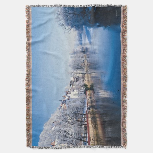 Tübingen, Duitsland na sneeuwval Deken (Voorkant Verticaal)