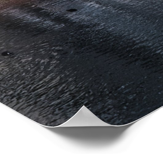 Tübingen, Duitsland na sneeuwval Poster (Hoek)