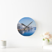 Tübingen, Duitsland na sneeuwval Ronde Klok (Huis)