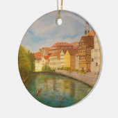 Tubingen op zonlicht keramisch ornament (Links)