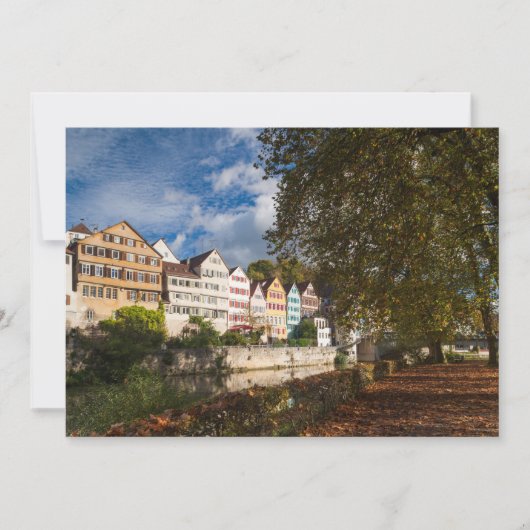 Tubingen Oude Stad Gebouwen Bedankkaart (Voorkant)
