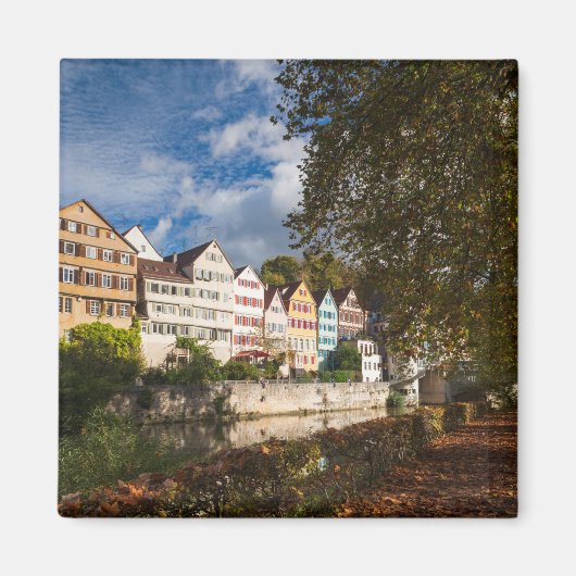 Tubingen oude stad gebouwen magneet (Voorkant)
