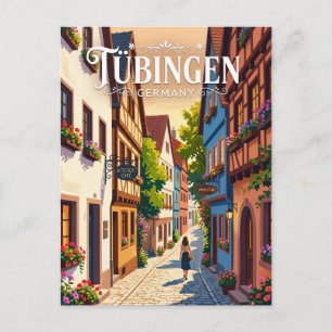 Tübingen Oude Stad Steeg Duitsland Briefkaart