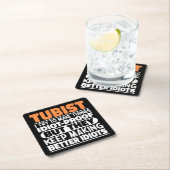 Tubist Ik probeer dingen grappig te maken gezegden Kartonnen Onderzetters (Insitu)