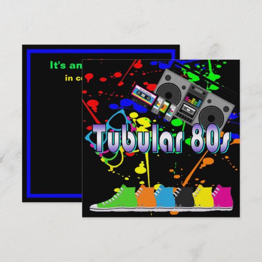 Tubulaire 80's kaart (Voorkant / Achterkant)