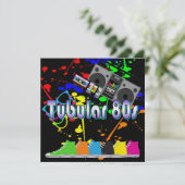 Tubulaire 80's kaart (Staand voorkant)