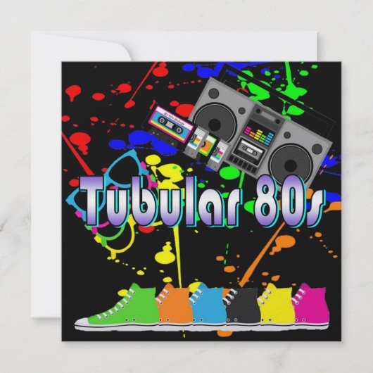 Tubulaire 80's kaart (Voorkant)