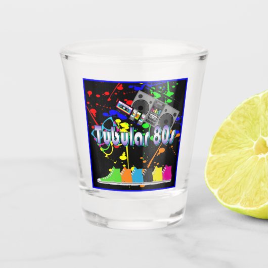 Tubulaire 80's shot glas (Voorkant)