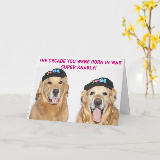 Tubulaire de jaren '80Verjaardag van het golden Kaart (Gele Bloem)