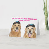 Tubulaire de jaren '80Verjaardag van het golden Kaart (Voorkant)