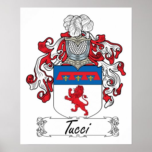 Tucci Family Crest Poster (Voorkant)