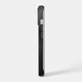 Tuck and Roll: Geborsteld Metaal iPhone 15 Case (Linkerkant)