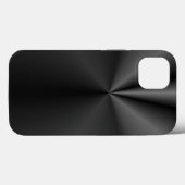 Tuck en Roll: Blalck geborsteld metaal Case-Mate iPhone Case (Achterkant (horizontaal))