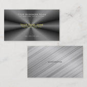 Tuck en Roll Charcoal Steel Visitekaartje (Voorkant / Achterkant)