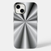 Tuck en Roll van geborsteld metaal Case-Mate iPhone Case (Achterkant)
