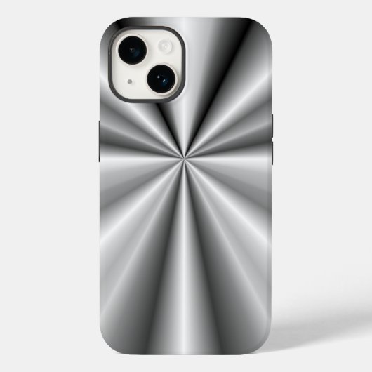 Tuck en Roll van geborsteld metaal Case-Mate iPhone Case (Achterkant)