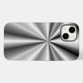 Tuck en Roll van geborsteld metaal Case-Mate iPhone Case (Achterkant (horizontaal))