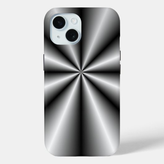 Tuck en Roll van geborsteld metaal Case-Mate iPhone Case (Achterkant)