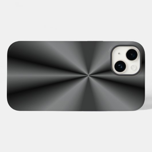 Tuck en Roll van geborsteld metaal Case-Mate iPhone Case (Achterkant (horizontaal))