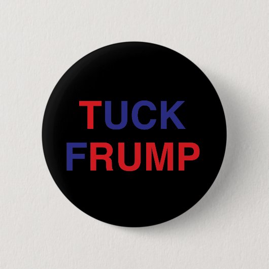 TUCK FRUMP Donald Trump Ronde Button 5,7 Cm (Voorkant)
