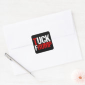 Tuck Frump Funny Anti Donald Trump Vierkante Sticker (Envelop)