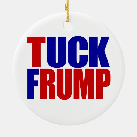 "TUCK FRUMP" KERAMISCH ORNAMENT (Achterkant)