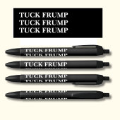 TUCK FRUMP op zwart Zwarte Inkt Pen